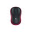 LOGITECH Egér - M185 Vezeték Nélküli Optikai Nano, Piros