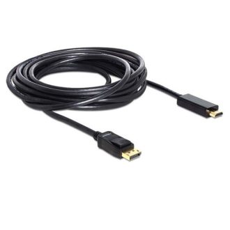   DELOCK kábel Displayport 1.1 male > HDMI-A male passzív 2m fekete