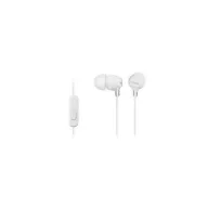   SONY MDREX15APW.CE7, 8-22000 Hz, 16 ohm, 1,2m , 3.5 mm jack, Vezetékes Fülhallgató mikrofonnal, Fehér