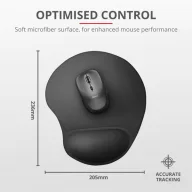 TRUST Egéralátét 16977 (BigFoot Mouse Pad - black)