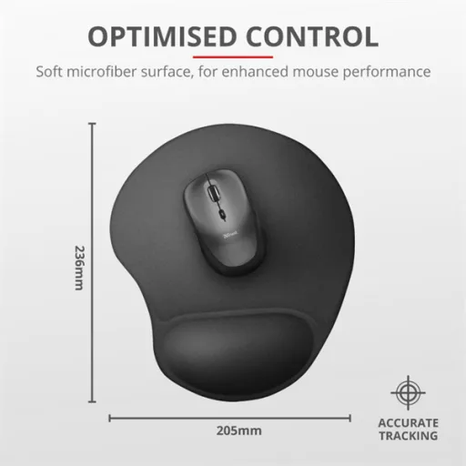 TRUST Egéralátét 16977 (BigFoot Mouse Pad - black)