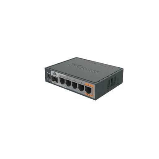 MIKROTIK Vezetékes Router hEX S 5x1000Mbps + 1x1000Mbps SFP, Beltéri, RB760IGS