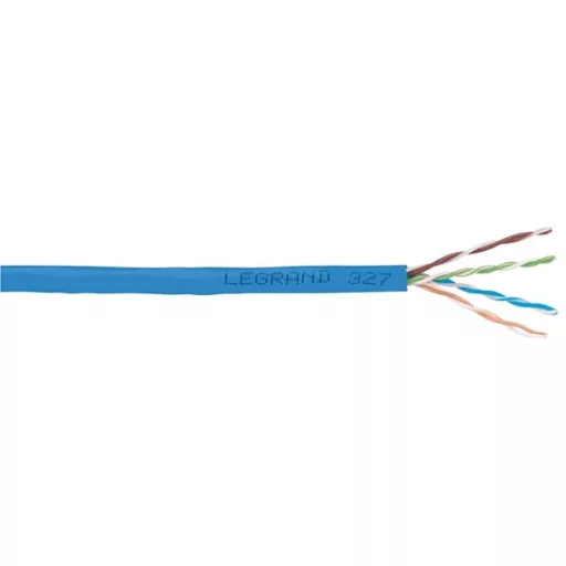 LEGRAND fali kábel réz Cat6 árnyékolatlan (U/UTP)4 érpár (AWG23) LSZH (LSOH) kék d:6.1mm 305mkartondoboz LCS2