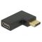 DELOCK Átalakító USB 10 Gbps Type-C male > female 90 fokos bal / jobb