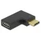 DELOCK Átalakító USB 10 Gbps Type-C male > female 90 fokos bal / jobb