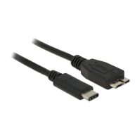   DELOCK kábel USB 10 Gbps Type-C male > USB Type Micro-B male 0.5m fekete