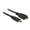 DELOCK kábel USB 10 Gbps Type-C male > USB Type Micro-B male 0.5m fekete