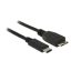 DELOCK kábel USB 10 Gbps Type-C male > USB Type Micro-B male 0.5m fekete
