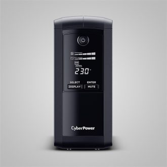   CYBERPOWER UPS VP1000ELCD (4x Schuko) 1000VA 550W 230V szünetmentes tápegység + USB LINE-INTERAKTÍV