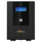 NJOY Szünetmentes 1500VA - Cadu 1500 (4 Schuko, line-interaktív, USB menedzsment, RJ11/45 vonalvédelem(1Gb/s), fekete)