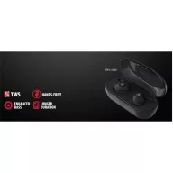   MAXELL vezeték nélküli fülhallgató, MINI DUO earbuds, TWS, bluetooth 5.0, fekete