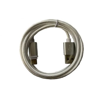   BLACKBIRD Type-C USB Adatkábel 1m, Fehér 2A (Extra erős anyagból)