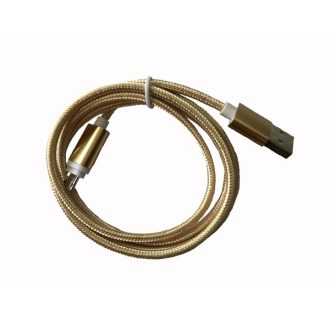  BLACKBIRD Type-C USB Adatkábel 1m, Arany 2A (Extra erős anyagból)