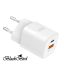 BLACKBIRD Hálózati Adapter ZCD-015B-AC GAN 33W, Fehér