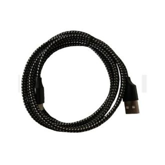   BLACKBIRD Type-C USB Adatkábel 2m, Fekete 2A (Extra erős anyagból)