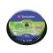 VERBATIM CD-RW lemez, újraírható, SERL, 700MB, 8-10x, 10 db, hengeren
