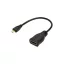 BLACKBIRD Kábel HDMI Micro-D male to HDMI-A female, 23cm
