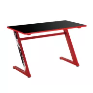 WHITE SHARK ZZ gamer asztal fekete/piros