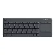   LOGITECH Billentyűzet - K400 Plus Vezeték Nélküli Touch Fekete, US