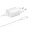 BLACKBIRD Hálózati töltő 25W T145 PD USB-C + USB-C Adatkábel 1m, Fehér (Gyári kivitel)