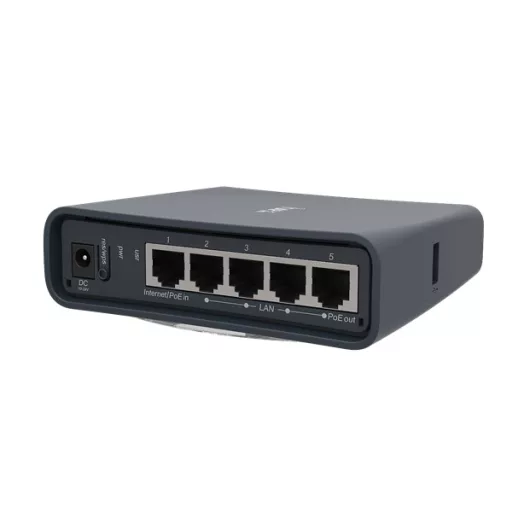 MIKROTIK Wireless Router hAP ac lite TC 5x100Mbps, Wi-Fi 5, Asztali, RB952UI-5AC2ND-TC
