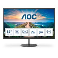   AOC IPS monitor 31.5" Q32V4, 2560x1440, 16:9, 250cd/m2, 4ms, HDMI/DisplayPort, hangszóró