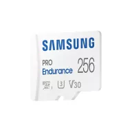   SAMSUNG Memóriakártya, PRO Endurance microSD kártya 256GB, CLASS 10, UHS-I (SDR104), + SD Adapter, R100/W40