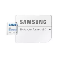   SAMSUNG Memóriakártya, PRO Endurance microSD kártya 256GB, CLASS 10, UHS-I (SDR104), + SD Adapter, R100/W40