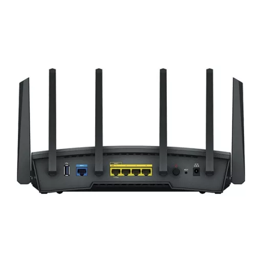 SYNOLOGY Wireless Router 1x1000Mbps + 1x2500Mbps DualWAN, 3x1000Mbps + 1x2500Mbps, 4x4 MIMO, WiFi6,  - RT6600ax