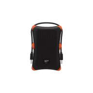   SILICON POWER 2.5" HDD USB 3.2 2TB Armor A30 ütésálló, Fekete-Narancs