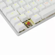   WHITE SHARK COMMANDOS mechanikus (red switch) gamer billentyűzet (magyar), fehér