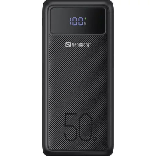 SANDBERG Hordozható akkumulátor, Powerbank USB-C PD 130W 50000