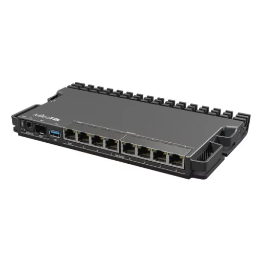 MIKROTIK Vezetékes Router 7x1000Mbps + 1x2500Mbps + 1xSFP+, Beltéri, RB5009UPR+S+IN