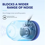   ANKER Vezeték Nélküli Fejhallgató, Soundcore Q45, Aktív Zajszűrő, fehér - A3040G21