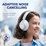   ANKER Vezeték Nélküli Fejhallgató, Soundcore Q45, Aktív Zajszűrő, fehér - A3040G21