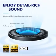   ANKER Vezeték Nélküli Fejhallgató, Soundcore Q45, Aktív Zajszűrő, fehér - A3040G21