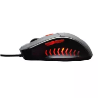   KONIX - DRAKKAR PC Runemaster Evo Egér Vezetékes Gaming 2500DPI, Fekete-Piros