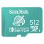 SANDISK 186522, microSDXC KÁRTYA NINTENDO SWITCH 512GB, 100MB/s, U3, C10, A1, UHS-1
