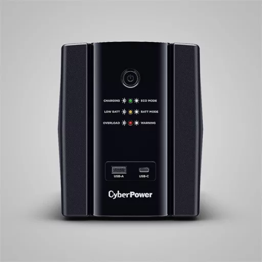 CYBERPOWER UPS UT1500EG (4 aljzat) 1500VA 900W, 230V szünetmentes tápegység LINE-INTERACTIVE