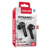   MAXELL vezeték nélküli fülhallgató, DYNAMIC+ earbuds, TWS, bluetooth 5.3, fekete