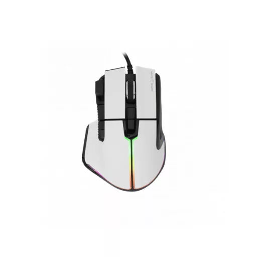 WHITE SHARK GM-9006W MARROK-W gamer egér, fehér, 12000 dpi