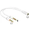 DELOCK Átalakító Headset Stereo jack 1x 3.5mm 4 pin female > 2x 3.5mm 3 pin male (iPhone)