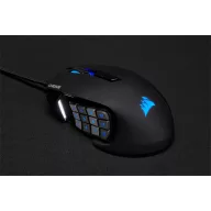   CORSAIR Vezetékes Egér Gaming, SCIMITAR RGB ELITE, 17 programozható gomb, RGB Világítás, 18000dpi, fekete