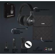   CORSAIR Vezetékes/Vezeték Nélküli Headset, VIRTUOSO RGB WIRELESS XT, Dolby Atmos, fekete
