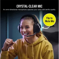   CORSAIR Vezeték Nélküli Headset, HS55 WIRELESS Gaming, 7.1 Hangzás, fekete
