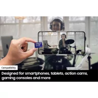   SAMSUNG Memóriakártya, PRO Plus + Reader microSDXC 128GB, CLASS 10, UHS-I, U3, V30, A2, R180/W130