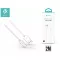DEVIA USB - USB TYPE-C ADAT- ÉS TÖLTŐKÁBEL 2 M-ES VEZETÉKKEL - SMART USB TYPE-C 2.0 CABLE - WHITE