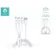 Devia Smart Series 3in1, 10W Lightning/microUSB/USB-C (Type-C) - töltőkábel, fehér, 1,2m