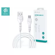   DEVIA USB - MICRO USB ADAT- ÉS TÖLTŐKÁBEL 1 M-ES VEZETÉKKEL - KINTONE CABLE V2 SERIES FOR MICRO USB - 5V/2.1A - WHITE