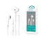 DEVIA UNIVERZÁLIS SZTEREÓ FELVEVŐS FÜLHALLGATÓ - LIGHTNING - STAR SERIES EARBUDS LIGHTNING EARPHONE - FEHÉR